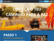 Tablet Screenshot of pazcomdeus.net